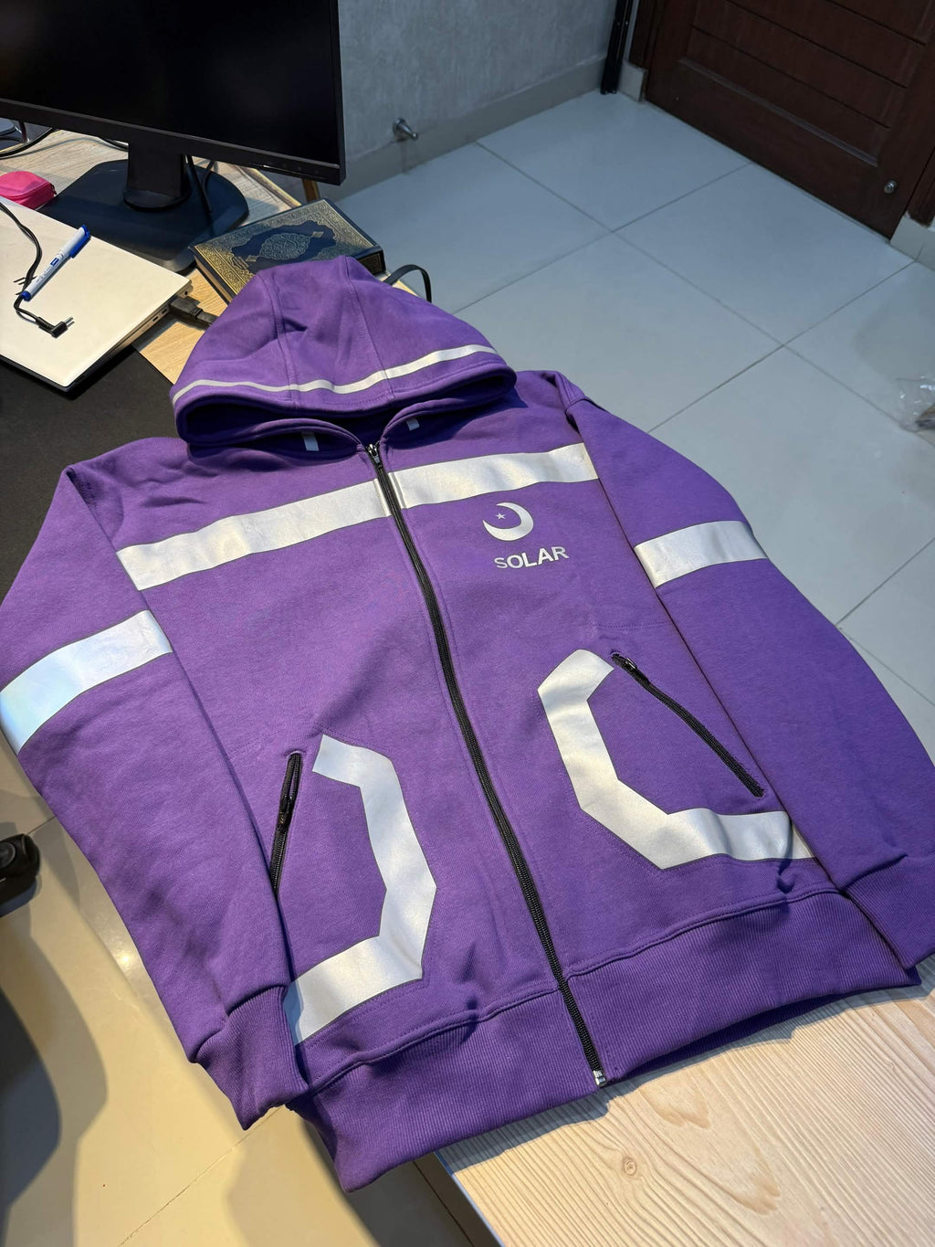 SOLAR Reflective Zip Hoodie