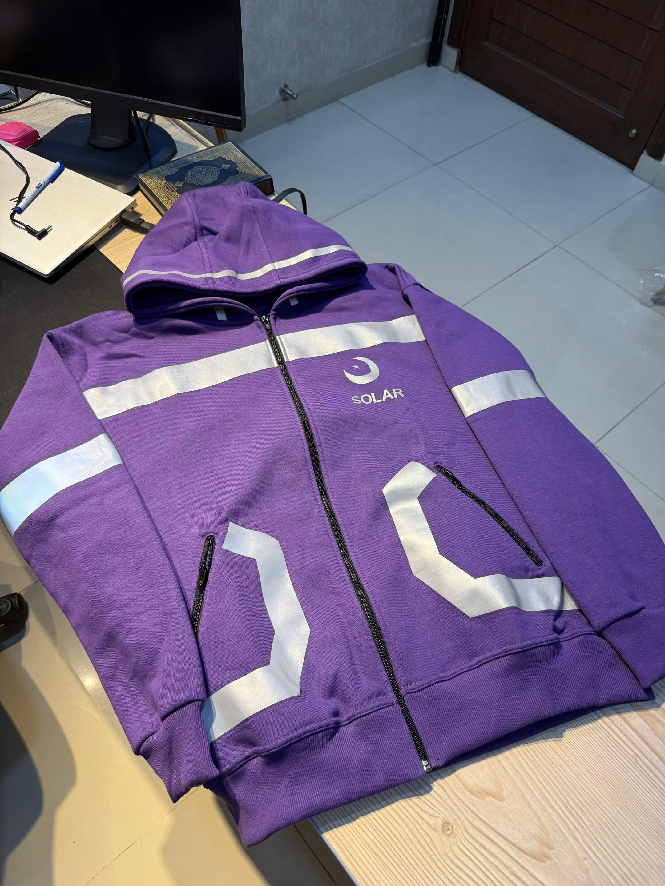 SOLAR Reflective Zip Hoodie