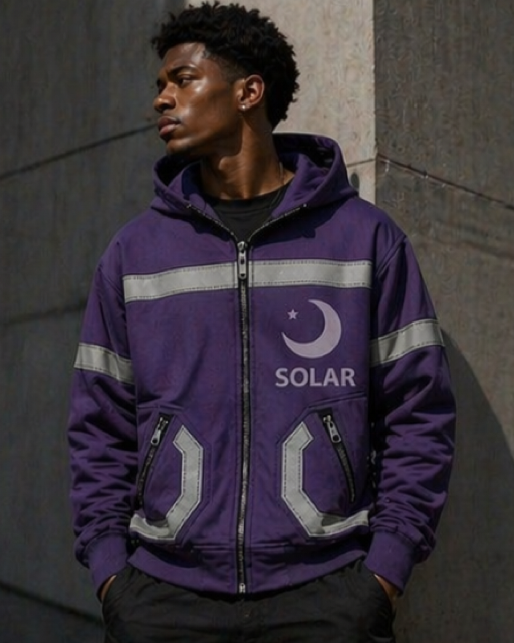 SOLAR Reflective Zip Hoodie